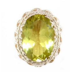 AC155 14K LEMON QUARTZ SLIDE 